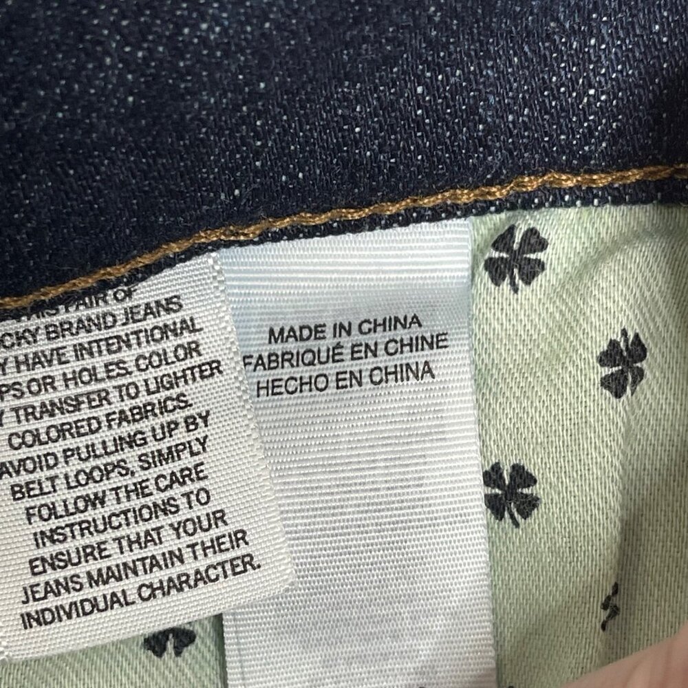 Lucky Brand 221 Straight Leg Jeans Mens 36 Blue Dark Wash Stretch Classic - Picture 11 of 11